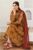 SHAHANAH KHADDAR 3PC - PRINTED SHIRT & TROUSER-908