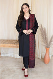 3 Piece - Unstitched Dhanak Stuff Full Embroidered Suit With Printed Wool Shawl.