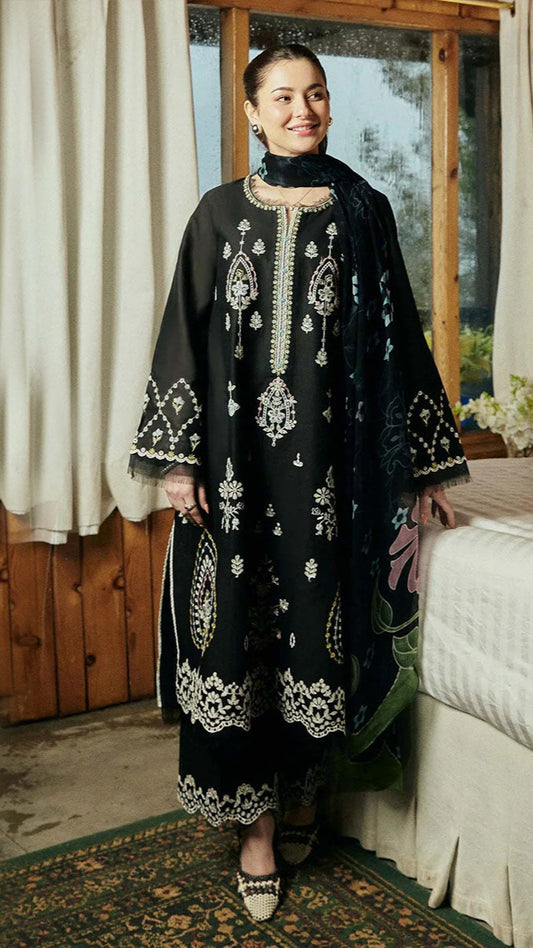 ZARA SHAHJAHAN 3PC Lawn Embroidered Shirt With Printed Dupatta-499