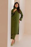 BAROQUE 3PC EMBROIDERED KHADDAR Shirt With Embroidered Shawl-684