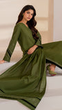 BAROQUE 3PC EMBROIDERED KHADDAR Shirt With Embroidered Shawl-684
