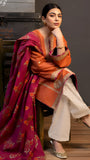 ZARA SHAHJAHAN 3PC Dhanak Embroidered Shirt With Digital Printed Shawl-691