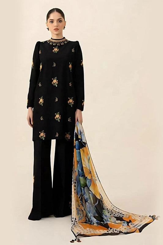 SAPPHIRE LAWN 3PC EMBROIDERED WITH DIGITAL PRINTED DUPATTA-537