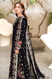 LUXURY DHANAK EMBROIDERED 3PC SUIT WITH  EMBROIDERED ORGANZA DUPATTA-3262