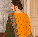 SOBIA NAZIR LUXURY DHANAK EMBROIDERED 3PC Suit with Wool Shawl-3001