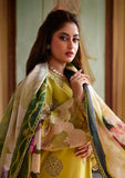 Elaf Premium Lawn Embroidered 3PC Suit with Lawn Printed Dupatta-4023