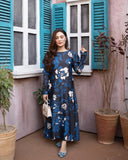 Martina Black Floral Maxi