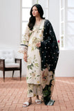 BAROQUE 3PC Lawn Printed Shirt With Voile Printed Dupatta-785