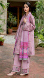JAZMIN  3PC Dhanak Embroidered Shirt With Digital Printed Shawl-288