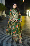 Aneelas Silk Dress Embroidered 3 Piece Unstitched