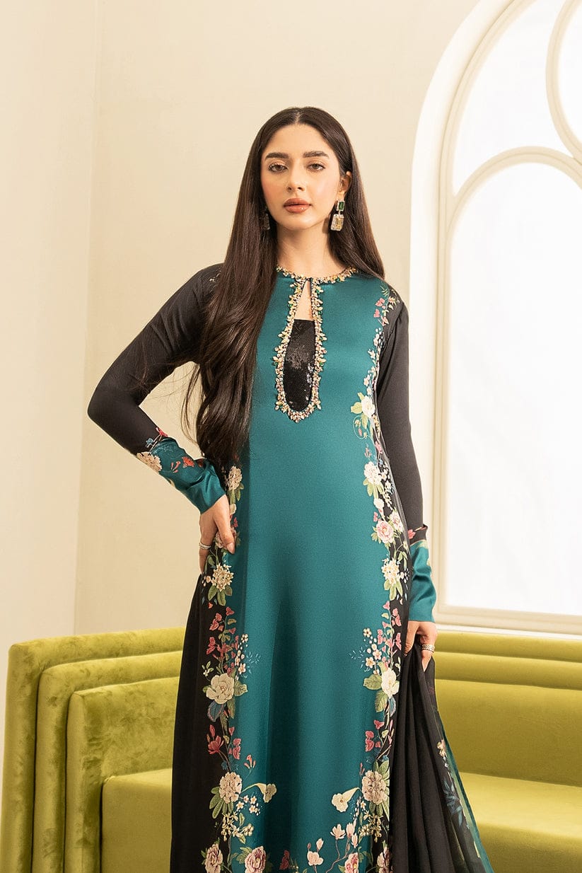 Black & Green Dress