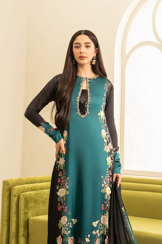 Black & Green Dress