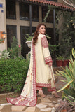 ASIM JOFA DHANAK HEAVY EMBROIDERED 3PC  WITH EMBROIDERED DHANAK SHAWL-2096