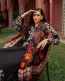 Shahanah Luxe Digital Printed Lawn 3PC Suit with Voile Dupatta – 4010