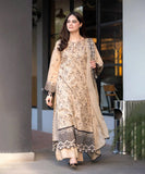 LUXURY DHANAK EMBROIDERED 3PC SUIT WITH CHIFFON EMBROIDERED DUPATTA-3397