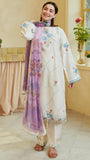 ZARA SHAHJAHAN 3PC Lawn Chikankari Embroidered Shirt With Printed Dupatta-431