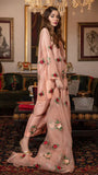 Silk 3PC Embroidered With Organza Embroidered Dupatta-1314