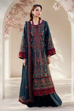 ASIM JOFA 3PC DHANAK EMBROIDERED SUIT WITH EMBROIDERED SHAWl -V677