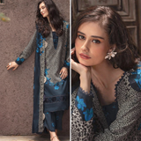 Shahanah Luxe Digital Printed Lawn 3PC Suit with Voile Dupatta – 4013
