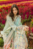 Mushq Lawn Embroidered 3PC Suit With Chiffon Dupatta – IIC-4019