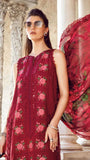 MARIA B. LAWN 3PC EMBROIDERED SHIRT WITH DIGITAL PRINTED DUPATTA-518