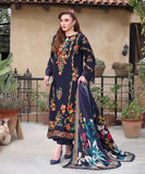 LUXURY DHANAK FLORAL EMBROIDERED 3PC SUIT WITH DIGITAL PRINTED WOOL SHAWL –3545