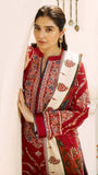 ZARA SHAHJAHAN 3PC Dhanak Embroidered Shirt With Printed Dupatta-659