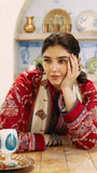 ZARA SHAHJAHAN 3PC Dhanak Embroidered Shirt With Printed Dupatta-659