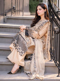 LUXURY DHANAK EMBROIDERED 3PC SUIT WITH CHIFFON EMBROIDERED DUPATTA-3397