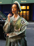 MUSHQ Dhanak 3PC Embroidered With Digital Printed Wool Shawl-103
