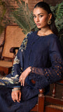 ULFAT EMBROIDERED 3PC Dhanak Embroidered Shirt With Digital Printed Shawl-2002