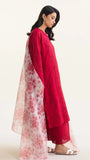 ZARA SHAHJAHAN 3PC Lawn Chikankari Embroidered Shirt With Printed Dupatta-487
