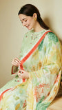 ZARA SHAHJAHAN 3PC Lawn Embroidered Shirt With Printed Dupatta-476