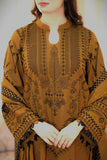 Dhanak-3PC Embroidered Shirt with Dhanak Embroidered Dupatta -3398