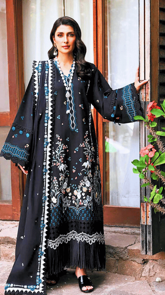 ZARA SHAHJAHAN DHANAK EMBROIDERED 3PC WINTER COLLECTION -2036