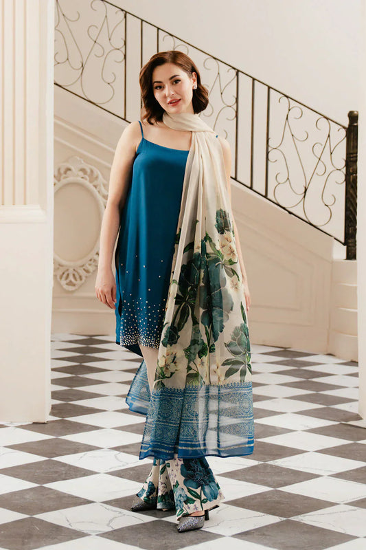 Shahanah Premium Silk 3PC Digital Print Collection-869