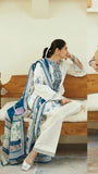 ZARA SHAHJAHAN 3PC Dhanak Embroidered Shirt With Printed Dupatta-675