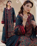 ASIM JOFA 3PC DHANAK EMBROIDERED SUIT WITH EMBROIDERED SHAWl -V677