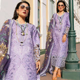 Mushq  Lawn Embroidered 3PC Suit With Chiffon Dupatta – IIC-4019