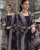 Kahf Embroidered Lawn 3PC Suit with Elegant Embroidered Dupatta – IIC-4043