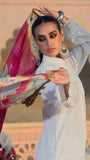 Warda Saleem Dhanak 3PC Chikankari Embroidered With Digital Printed Wool Shawl-104