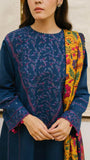 ZARA SHAHJAHAN 3PC Dhanak Embroidered Shirt With Digital Printed Shawl-217