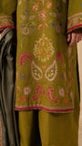 Zara Shahjahan 3PC Embroidered With Digital Printed Wool Shawl-198