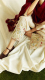 ZARA SHAHJAHAN 3PC Dhanak Embroidered Shirt With Embroidered Shawl-278