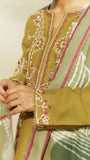 ZARA SHAHJAHAN 3PC Dhanak Embroidered Shirt With Digital Printed Shawl-271