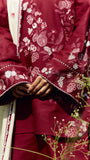 ZARA SHAHJAHAN 3PC Dhanak Embroidered Shirt With Digital Printed Shawl-282