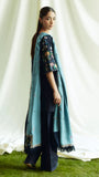 ZARA SHAHJAHAN 3PC Dhanak Embroidered Shirt With Digital Printed Shawl-281