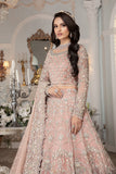 Maria B. - 3 Piece Net Embroidered Dress with Net Embroidered Dupatta