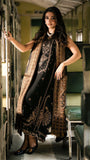 IZEL MUSAFIR 3PC Dhanak Embroidered Shirt With Digital Printed Shawl-277